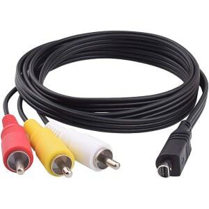 Tobysome 핸디캠용 교체용 소니 AV 케이블, VMC-15FS VMC-30FS 10핀 오디오 비디오 케이블 코드 와이어 핸디캠 캠코더 카메라 DCR-SR90 / DPP-EX50 HDR-CX7 HDR-FX7 및 기타 모델용 (1.2m)