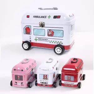 알바곰 구급함약상자 수납박스 철제 수납함 다용도함 일러스트 토끼 상자