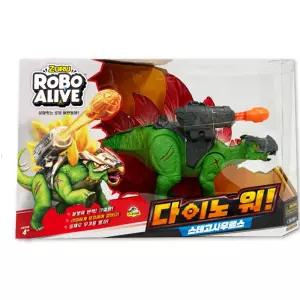 리얼한 포효 공룡 전투놀이 다이노워 스테고사우르스 작동완구 사회성발달 조카선물