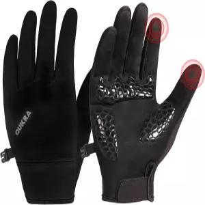 충격 흡수 패드가 있는 퀴크라 풀 핑거 사이클링 장갑 남녀용 전기 자전거 야외 라이딩 및 산악 자전거를