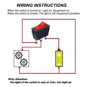 스냅인 로커 스위치 RS606 16A 250V 레드 라이트 3 핀 ON OFF 핫 세일