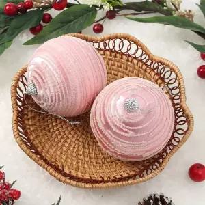 Jdt 장식볼 2P 10cm 블링라인트리악세사리 액세서리 소품 트리볼 크리스마스