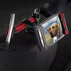 차량용 스마트폰 거치대 헤드레스 핸드폰 홀더뒷좌석전용 자동차여행 간편설치 논슬립패드 용거치대 용품
