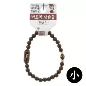 불교 팔찌 액운방지 삼존불 띠 합장주 염주 소 원숭이 우드 나무 선물 종교 재물 행운 패션 목걸이