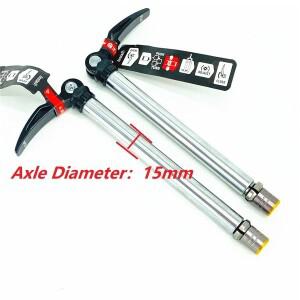 호환 기존 SR SUNTOUR Q-LOC2 자전거 퀵 릴리스 레버 스루 액슬 15mm x 전륜 허브