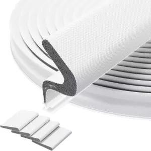 플루덴 40피트 도어 씰 스트립 - 외부 프레임용 커프 웨더 4개의 모서리 씰이 있는 방음 스트립(흰색)