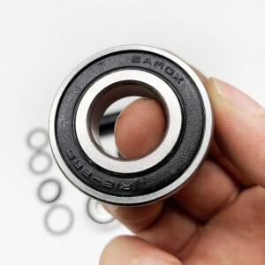 호환 TAOZIK BMX 미드 BB 세트 베어링 신 스페이서 19 MM 자전거 밑면 브래킷 스핀들