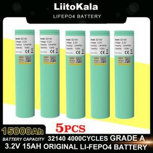 LiitoKala 배터리 팩 3.2V LiFePO4 32140 15Ah DIY 4s 인버터 전기 자동차 여행 캠핑 A 등급 5 개