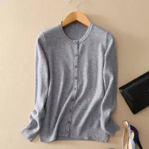 가을옷 라운드넥 간절기아우터 보들보들 가디건 무지간 여성의류 춘추 카디건 무지 도톰 심플 아우터