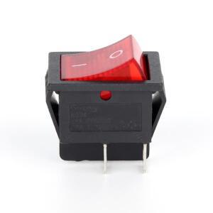 2PCS AC 20A/125V 헤비 듀티 KCD4 로커 스위치 ON Off 4 핀(빨간색 조명 토글 )