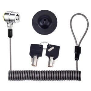 I3C 노트북 케이블 잠금 하드웨어 장치, 방지 접이식 태블릿, 노트북, 기타 모든 및 태블릿용, 키 2개