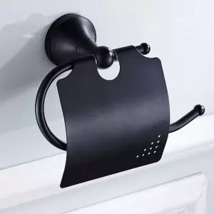 K6809 고급 골드 블랙 검정 도금 욕실 휴지걸이화장실 행거 화장지