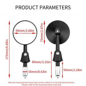 호환 1쌍의 오토바이 백미러  핸들바 전기 자동차 복고풍 22mm 적합
