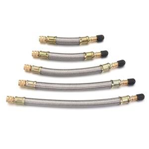 호환 미니 휴대용 타이어 팽창기 MTB 자전거 액세서리 확장 노즐 에어 펌프 스쿠터 밸브 어댑터 실리콘