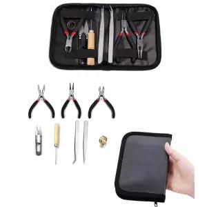 핸드메이드 비즈 작업 공구세트 휴대용 케이스형 9종가정용 공예 수세트 스마토 툴세트 가정용