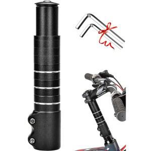 보그아이레우 바이크 스템 라이저 익스텐더 180mm 138mm 핸들바 MTB 익스텐더, 헥스 키 포함 28.6mm / 1-1/8인치 포크, 알루미늄 합금 블랙