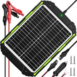 Sun Energyise 20W 12V 태양광 배터리 충전기 및 유지보수 스마트 MPPT 충전 컨트롤러 내장 방수 20와트