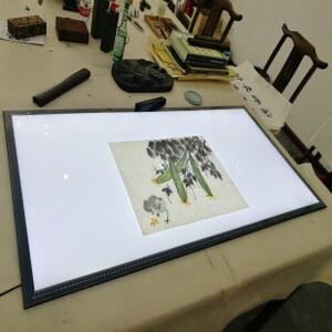 LED 라이트박스 대형 잉보드 케이블 치수 작업 조명 박스 서예 그림판 기술 데스크