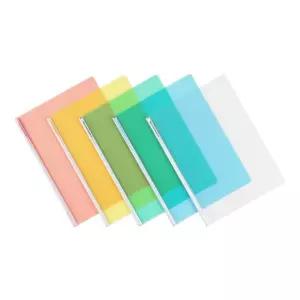 문화 둥근 쫄대 화일 일반형 - A4 10매 팩 적색/레일/클리어/파일/홀더/세트/학교/사무실/문서/서류/정리