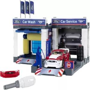 클라인 포드 2019 머스탱이 장착된 서비스 스테이션 - 테오 차고 및 자동차 분해 가능 팅 플랫폼 세차장