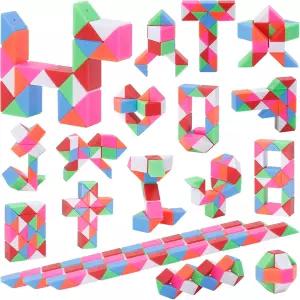 렌포드 미니 피젯 스네이크 큐브 장난감 30PCS 파티 를 위한 벌크-굿디백 스타킹 스터퍼 교실 보상을