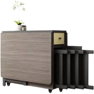 북유럽 다용도 접이식 심플 스몰 가정용 식탁 의자 직사각형 모던 조합