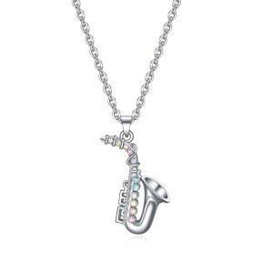 비후 바이올린 / 기타 피아노 트럼펫 색소폰 하프 드럼 첼로 목걸이 여성용, 음악 애호가 여성용 주얼리 선물