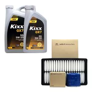그랜져IG 하이브리드 엔진오일 킥스 G1 FE 5W20 5리터 순정 오일필터 에어필터 세트