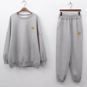 [하프클럽/] 베이직큐티패치기모세트 KDK733M601 빅사이즈