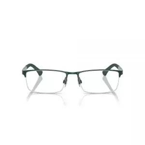 Emporio Armani 남성용 Ea1041 직사각형 선글라스, 매트 그린/데모 렌즈