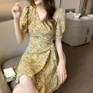 고품질 겨울언피스 가을원피스 A라인 여름원피스 플라워 롱원피스 (WFKEOPE)