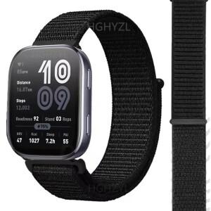 Amazfit Bip 6 5 용 나일론 루프 밴드 액세서리 스마트 호환 시계 교체 팔찌 22mm 스트랩