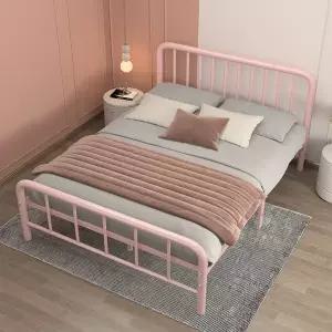 원룸 프레임 철제침대프레임 두꺼운 기숙사 북유럽