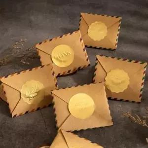 ( )금박 땡큐 감사 입체 스티커 선물포장 데코