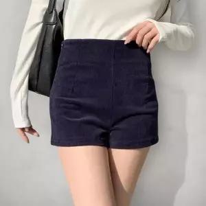 [다잇템][다잇템] 여성 쁘띠 코듀로이 클래식 면원단 편한 하이웨이스트 숏
