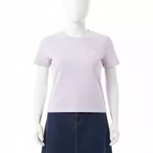 [아미]AMI 25 체인스티치 하트 로고 코튼 크롭 티셔츠 FTS060 724 504 816538