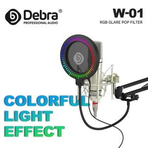 W-01 마이크 팝 필터 스튜디오 플렉시블 윈드 스크린 사운드 마스크 쉴드 녹음 액세서리