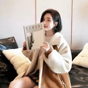 여자 레더 가죽 자켓 코트 추동 숏 루즈핏 퍼 일체형 스웨이드 라이더 패션 SPO마켓4