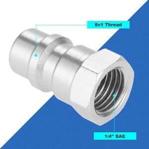 어댑터 스위치 R12 R22 R502 to R134A 고속 변환 1/4 SAE 8v1 , R134A 커플러 인터페이스 코어 밸브 포함