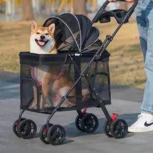 대형견유모차 개모차 애견 노령견 강아지유모차 접이식