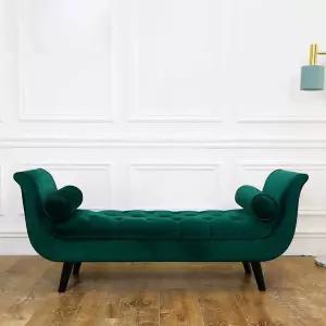 벤치 스툴 베드 인테리어 침대 쇼파 휴식 그린 사이드