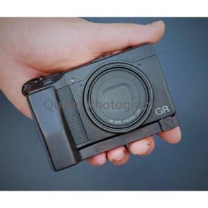 목재 카메라 핸드 그립 L 플레이트 거치대, 리코 GR III 수제 사진 스튜디오 장비 액세서리 클램프