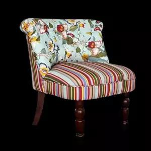 레트로풍 패브릭 소파 카페 1인용 빈티지 엔틱 호두색 대형