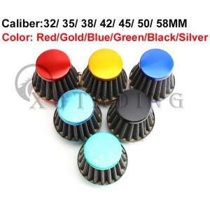 [호환품]범용 버섯 머리 바이크 오토바이 기화기 공기 필터 클리너 흡기 파이프 수정 스쿠터 ATV 35mm 42mm