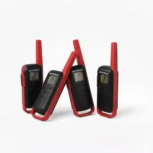 모토로라 T62 세트 4대 무전기 레드