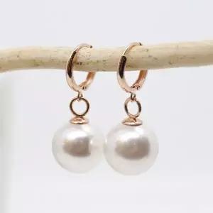 [오팔하우스]14k 12mm 진주 원터치 귀걸이 OPPE0186