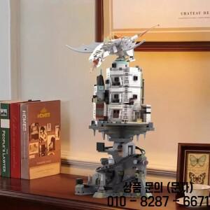 해리 그링고츠 은행 빌딩  MOC JD026 드래곤 매직 월드 모듈 형 아키텍처 벽돌 장난감 아이 선물