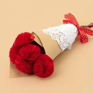 DIY 종이꽃 꽃다발 만들기 키트 졸업식 선물 레드