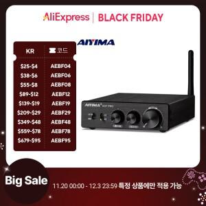 AIYIMA A07 PRO Bluetooth 증폭기 TPA3255 QCC304X 스테레오 20 채널 300Wx2 전력 디지털 RCA APT-X 홈 사