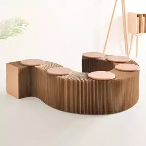 오르간의자 인테리어 체어 접이식 종이 고급 공간활용